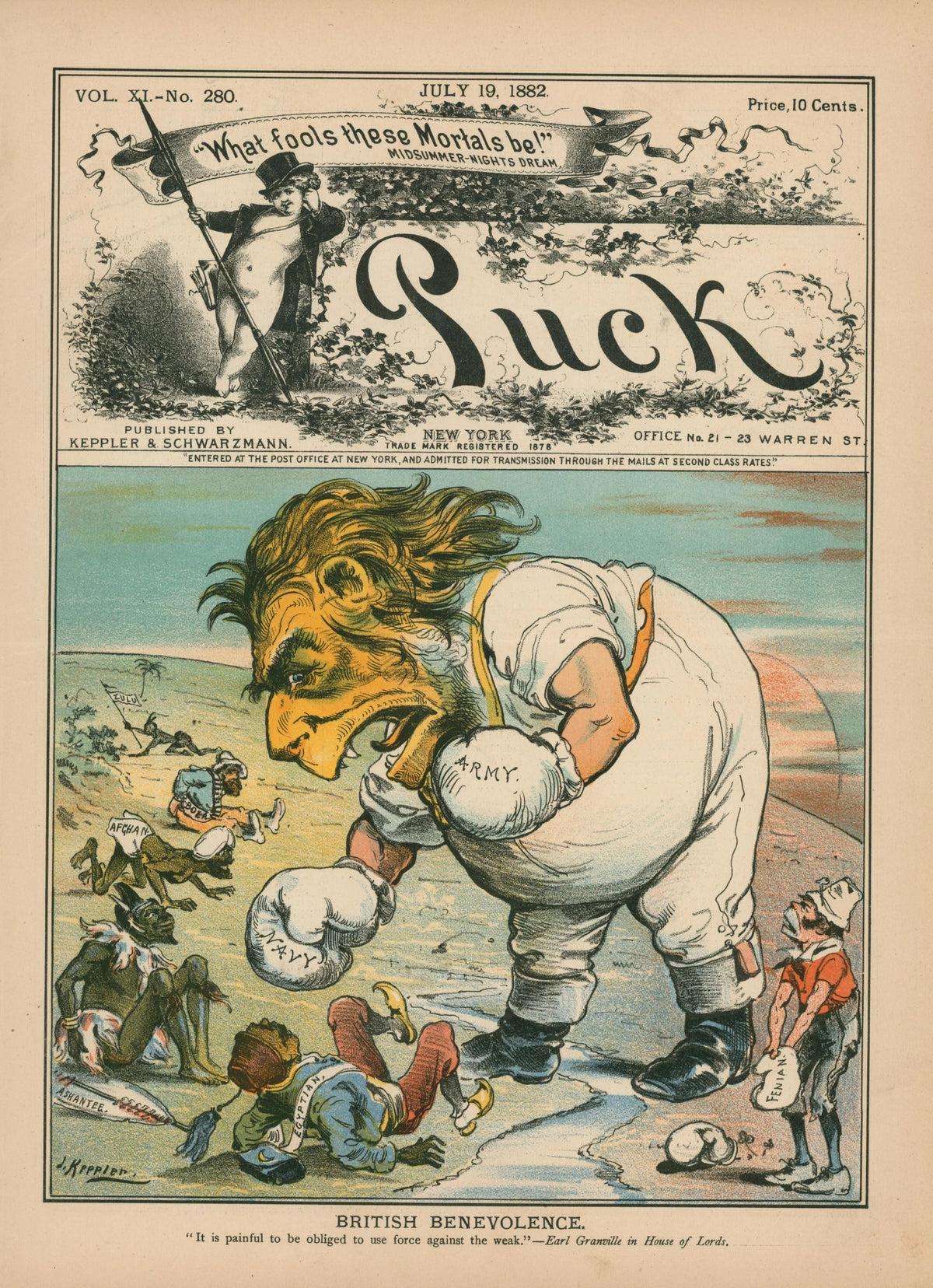 Puck Cover 41 - Original Vintage Cover Art: