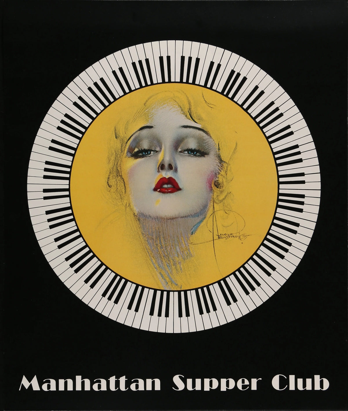 Manhattan Supper Club by Rolf Armstrong - Original Vintage Poster