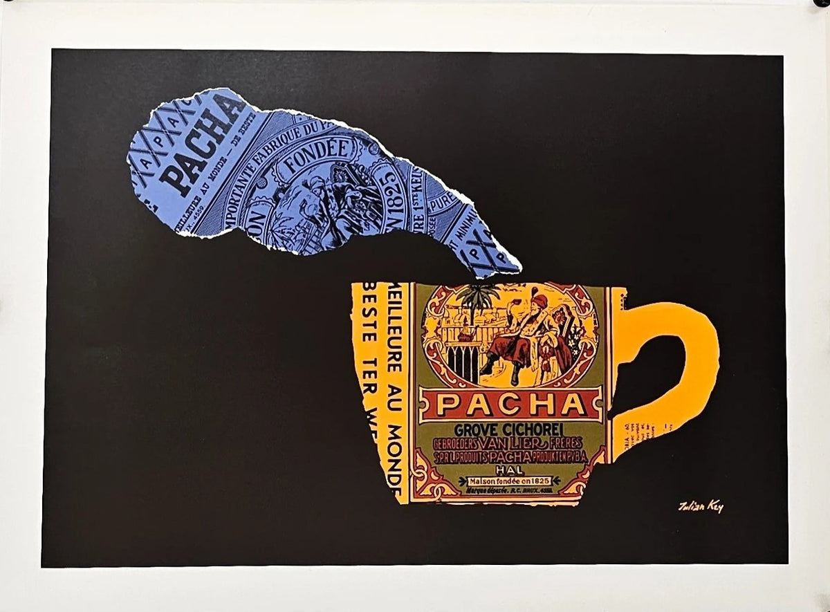 Pacha Coffee by Julian Key - Original Vintage Poster