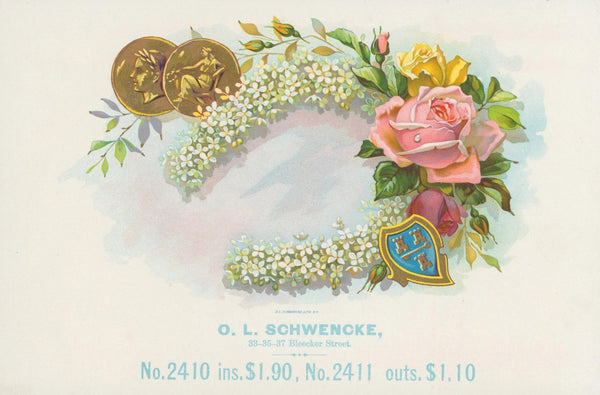 Lucky Horse Shoe Cigars, Salesman Sample - Original Vintage Product Label: