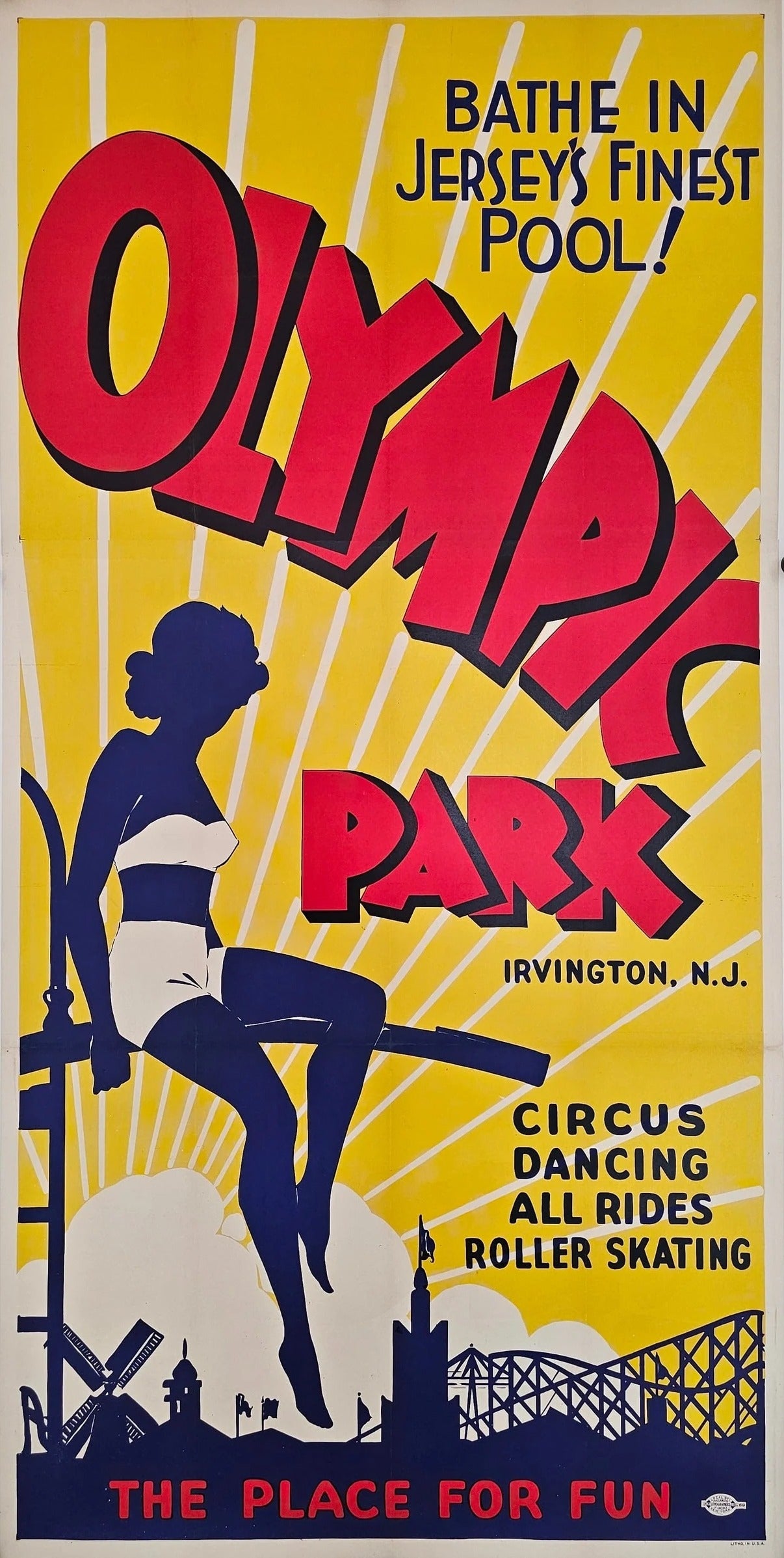 Olympic Park  - Original Vintage Poster