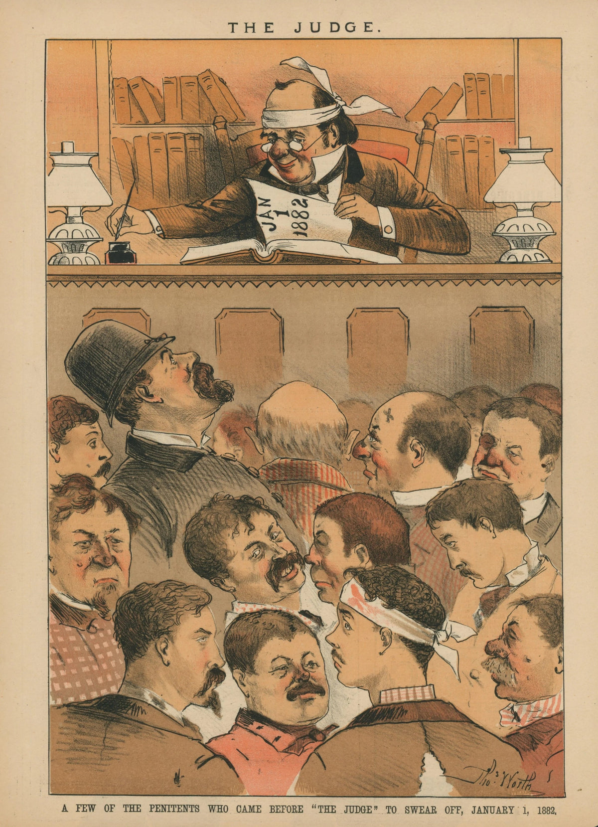 Judge Illustrations 10 - Original Vintage Illustration
