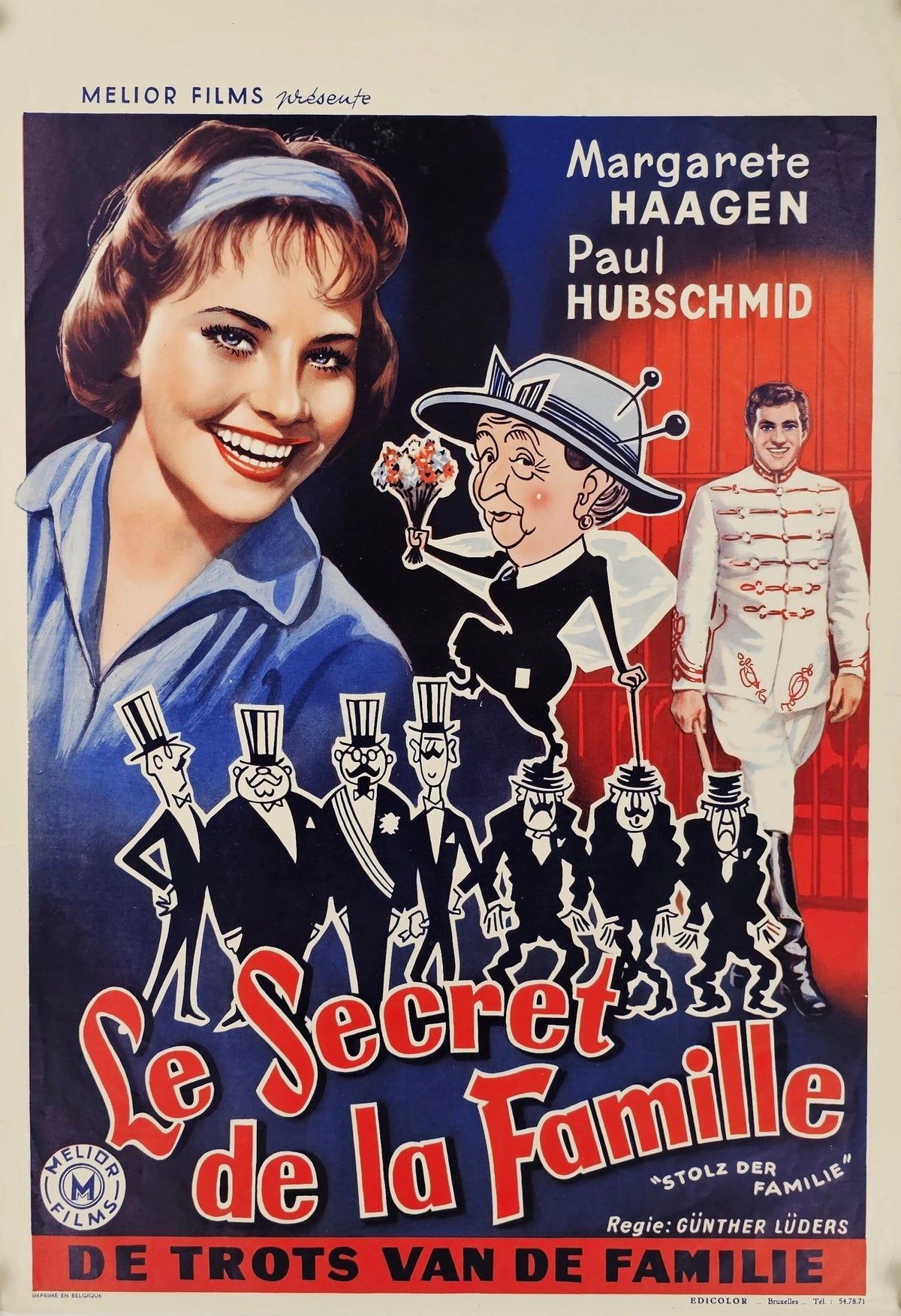 Secrets of the Family, Belgian Release - Original Vintage Poster
