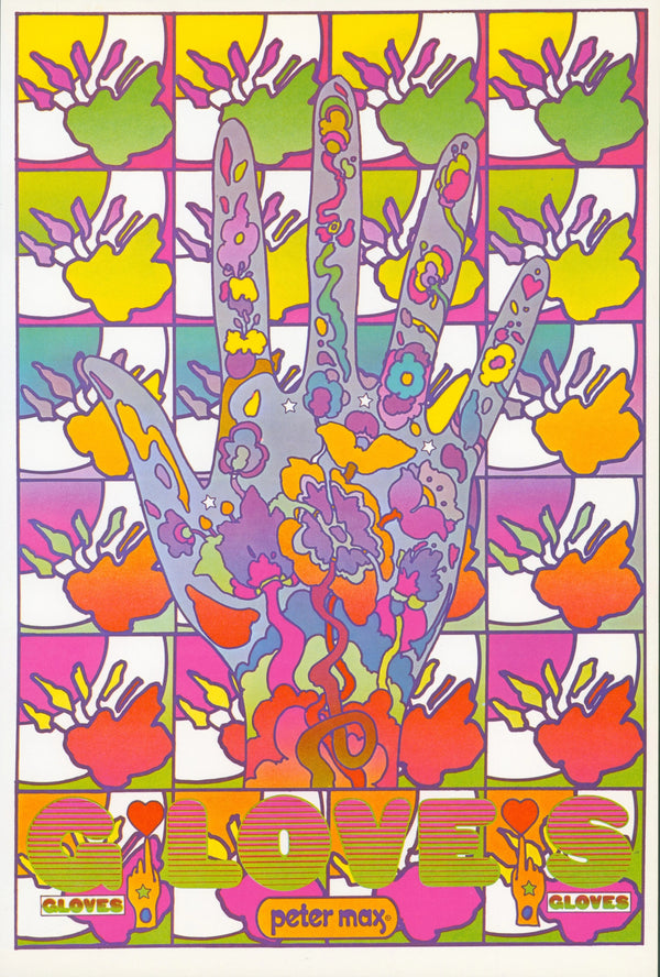Gloves, Peter Max Re-Issue - Original Vintage Poster