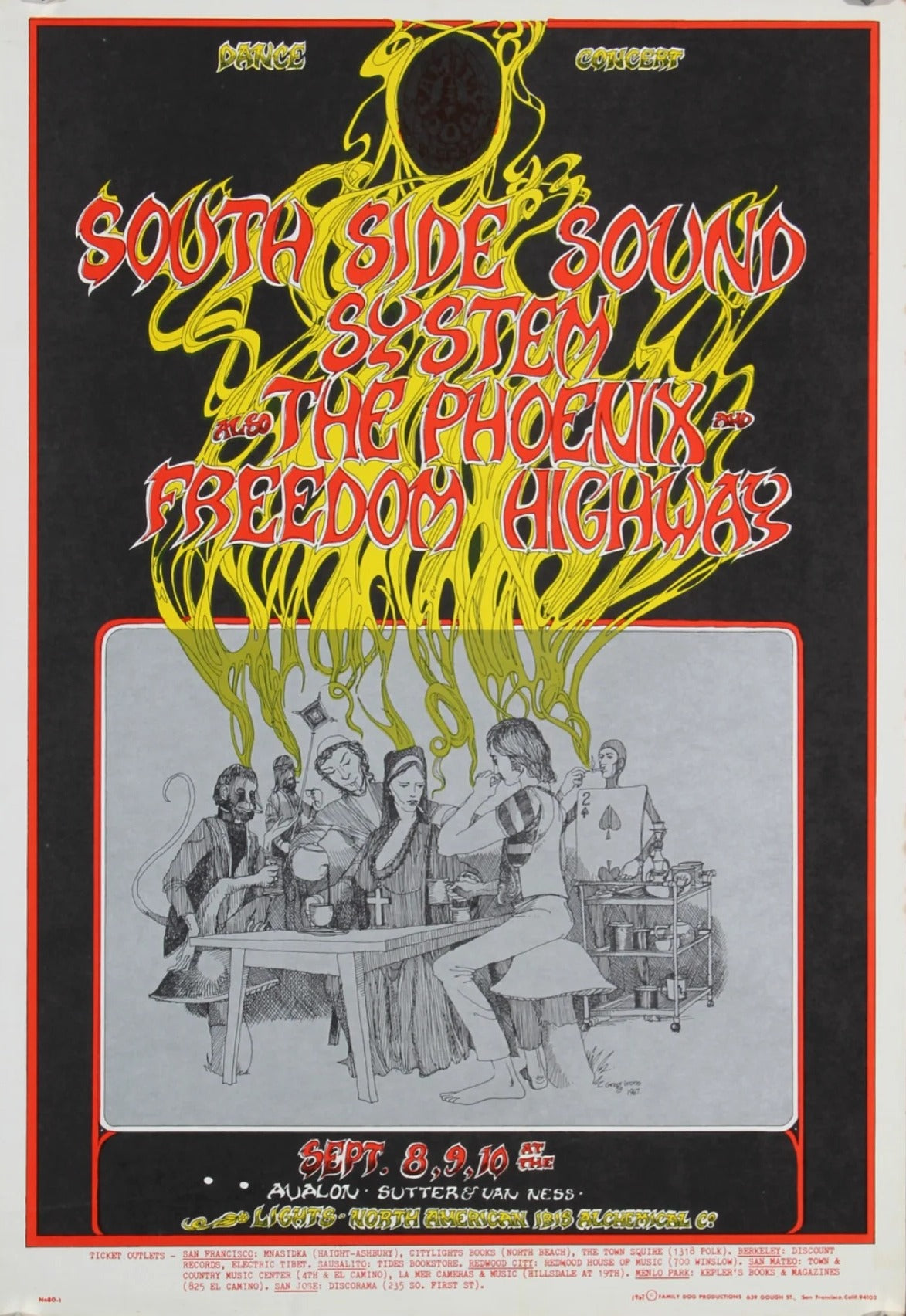 Southside Sound System by Greg Irons, FD-80 - Original Vintage Poster