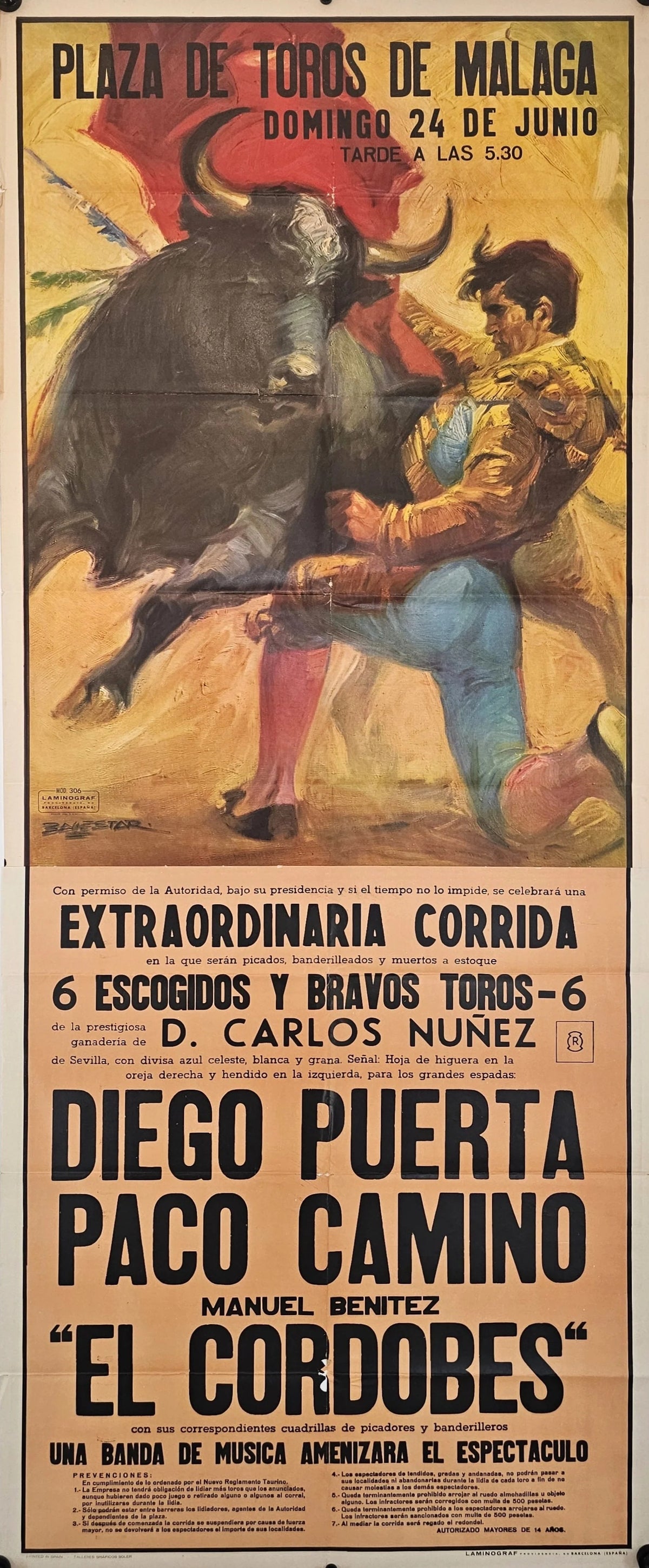 El Cordobes - Original Vintage Poster