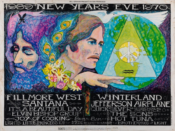 Santana, Jefferson Airplane (BG-209-1) - Original Vintage Poster
