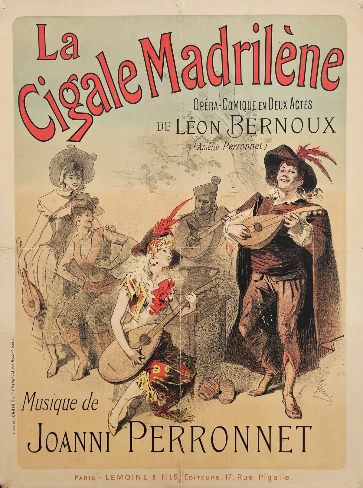 La Cigale Madrilene by Jules Cheret