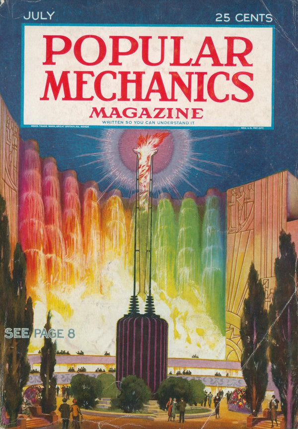 Popular Mechanics Cover 5 - Original Vintage Cover Art: