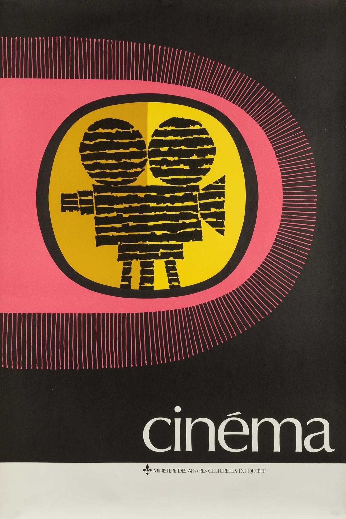 Cinema, Quebec Ministry of Cultural Affairs - Original Vintage Poster