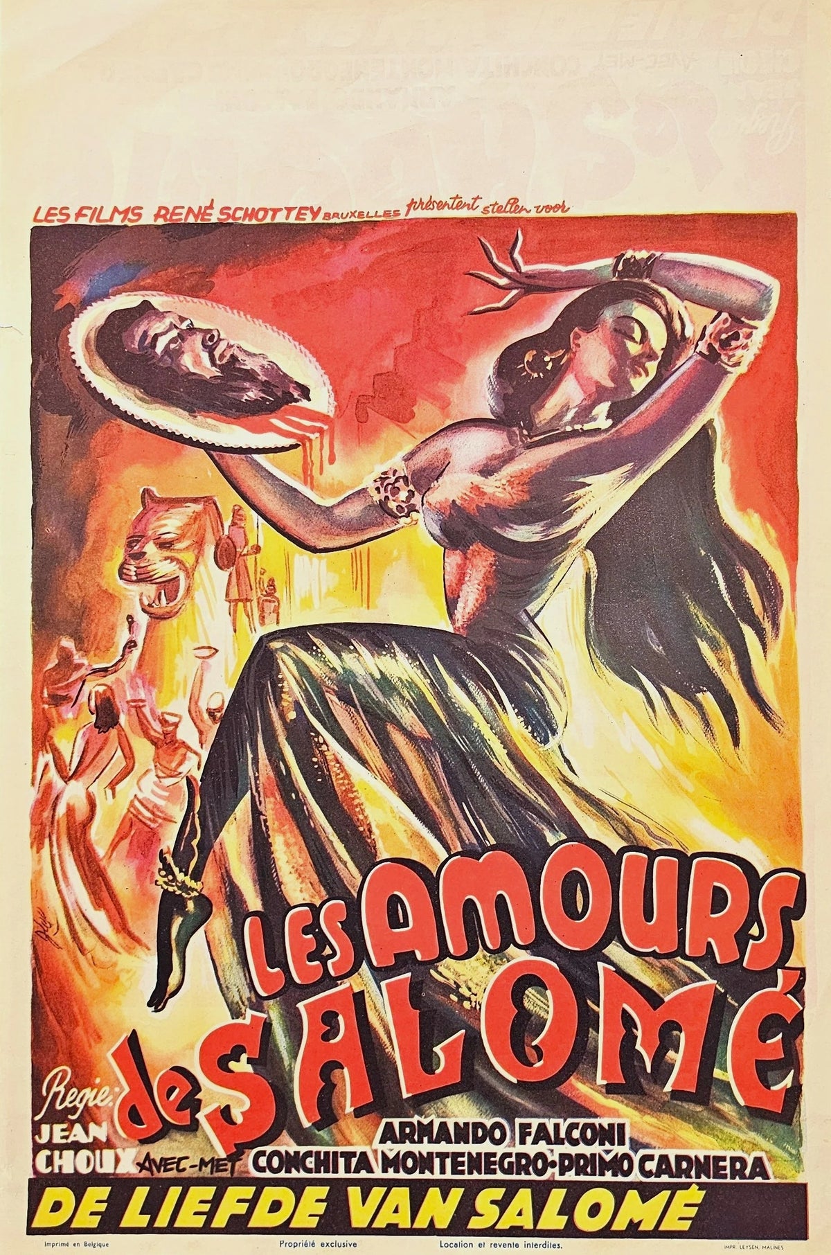 Salome's Lovers, Belgian Release - Original Vintage Poster