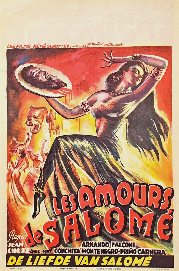 Salome's Lovers, Belgian Release - Original Vintage Poster