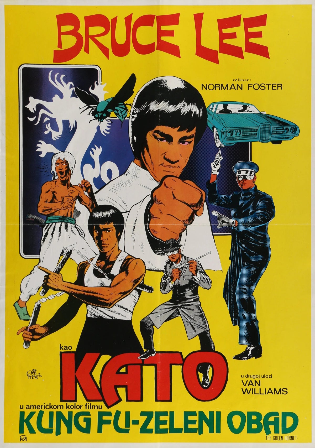 The Green Hornet, Yugoslavian Release - Original Vintage Poster