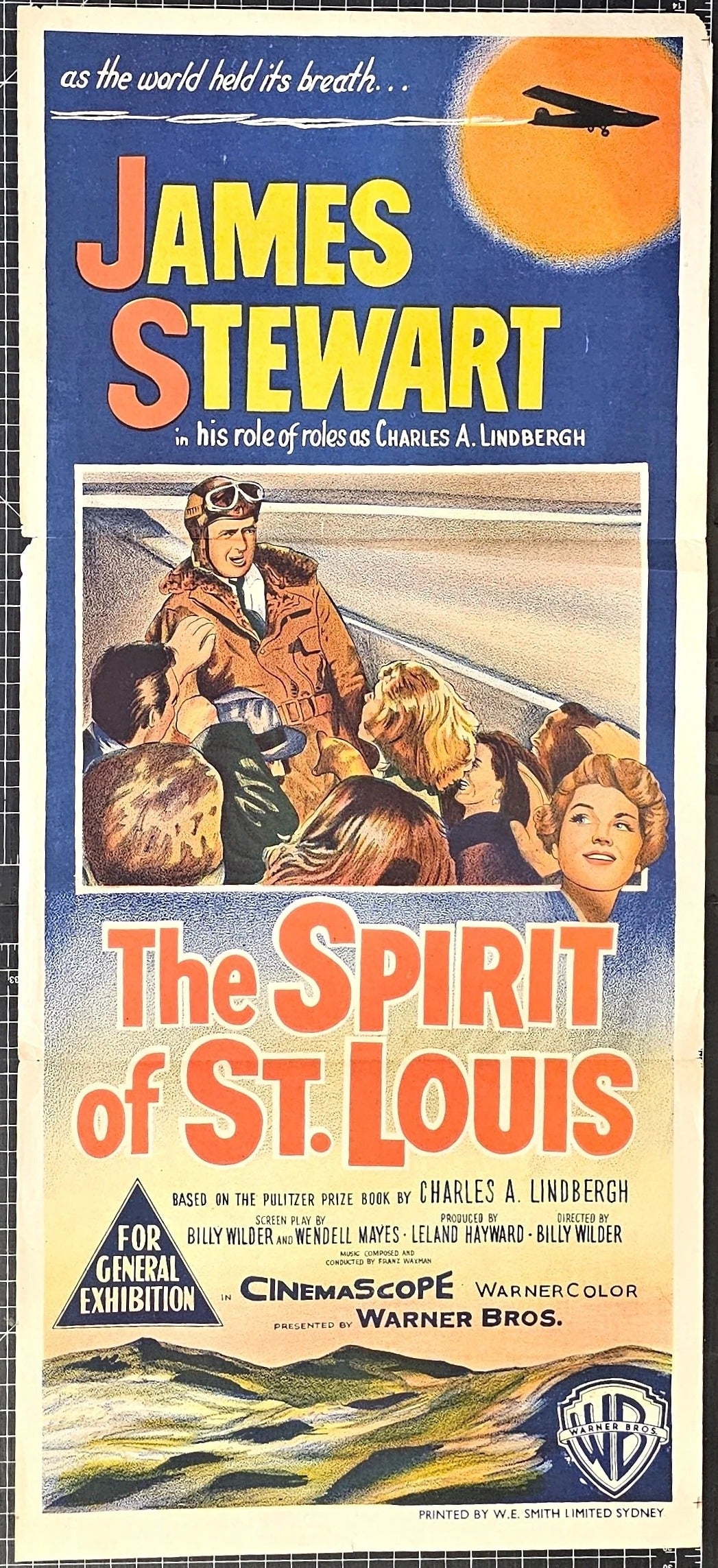 The Spirit of St. Louis & Other Lot (Warner Bros., 1957) - Original Vintage Poster