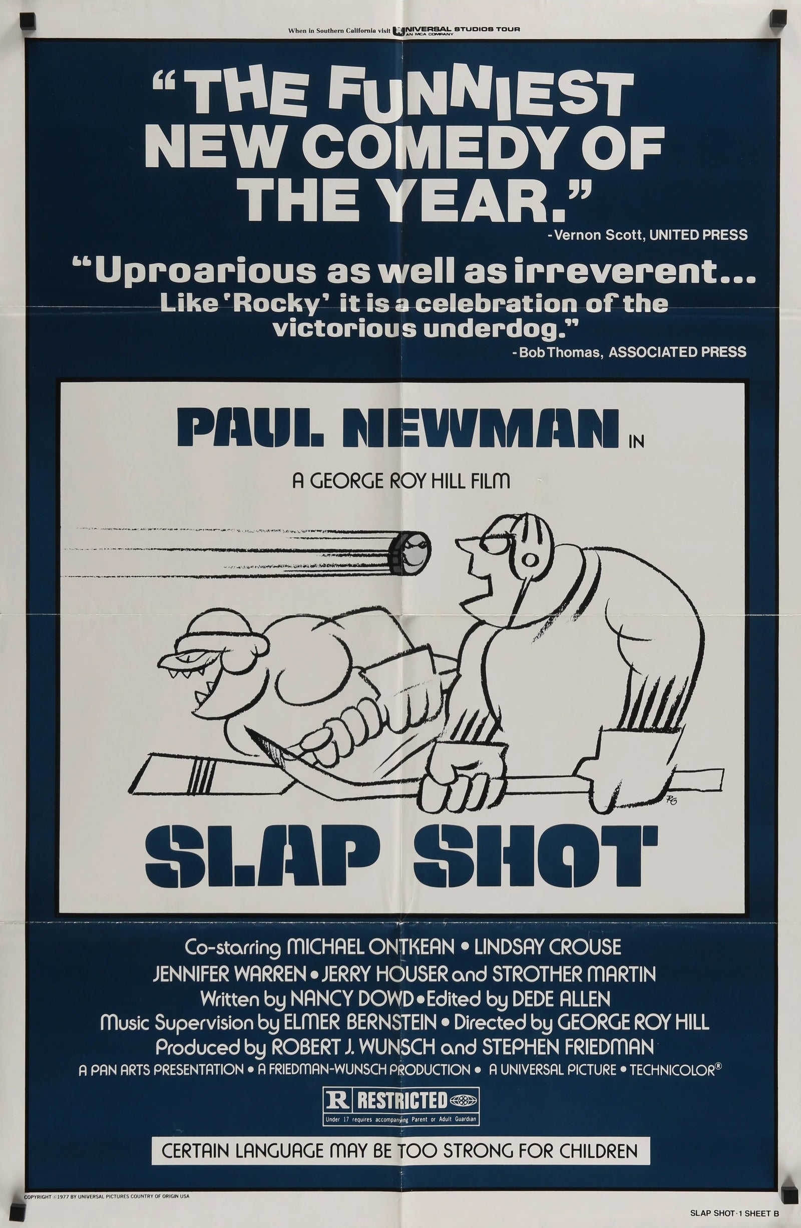 Slap Shot - Original Vintage Poster