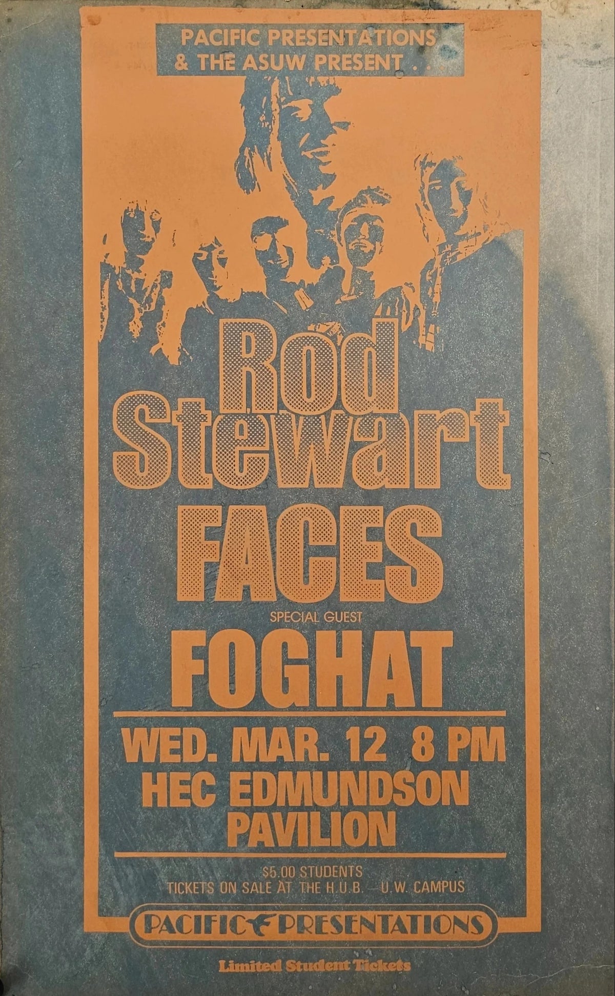 Rod Stewart, Faces  - Original Vintage Poster