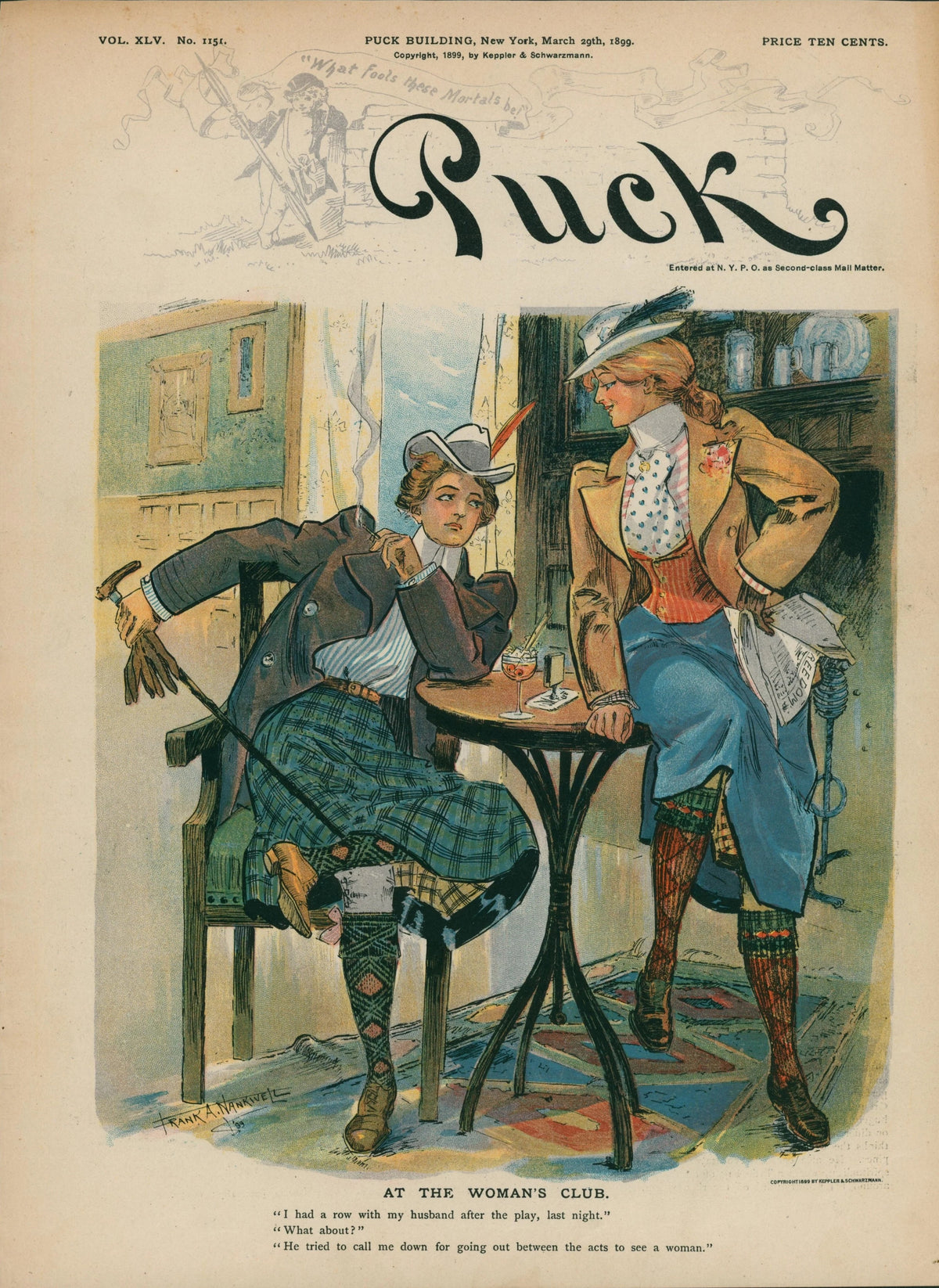 Puck Cover 29 - Original Vintage Cover Art: