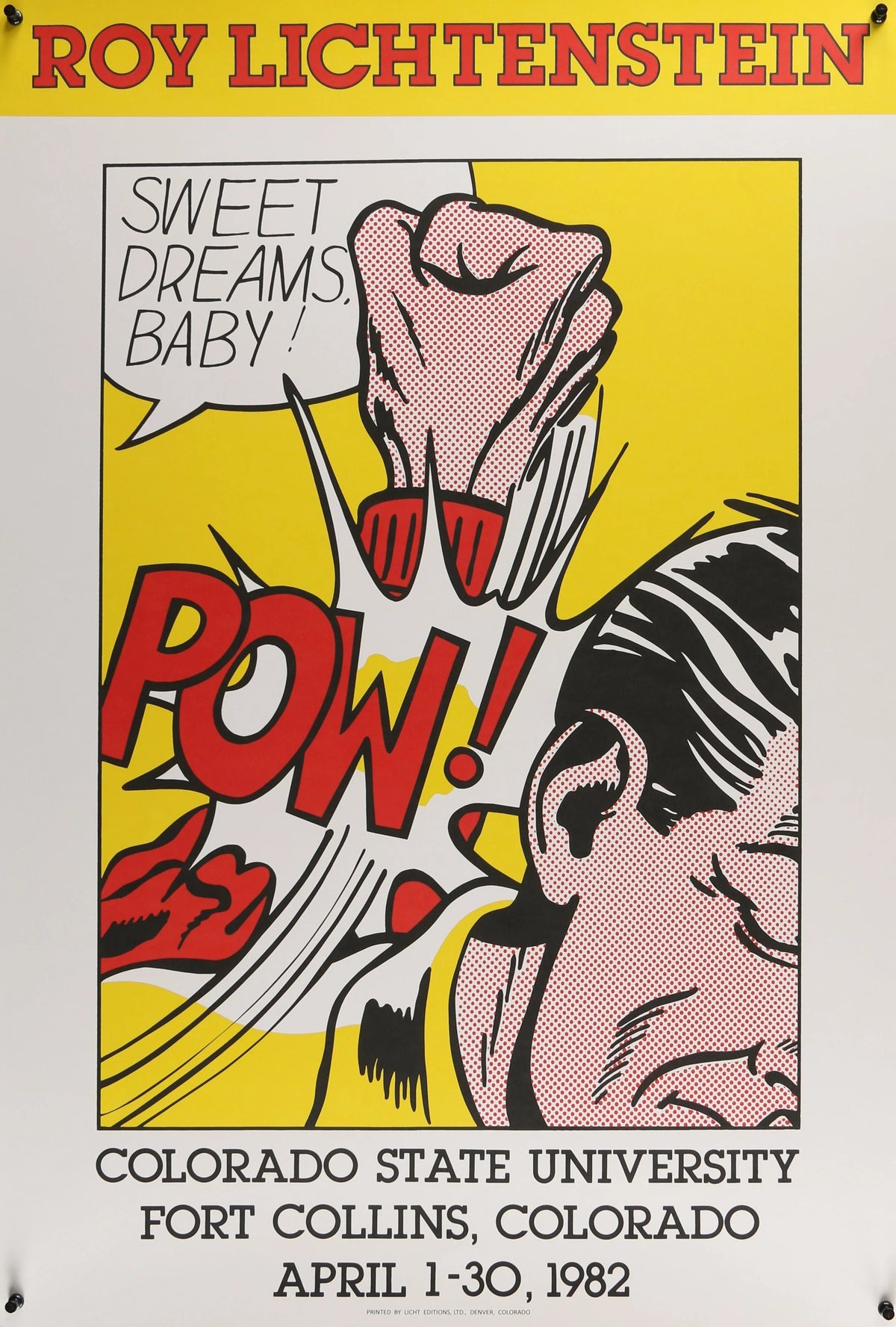 Sweet Dreams, Baby- Roy Lichtenstein - Original Vintage Poster