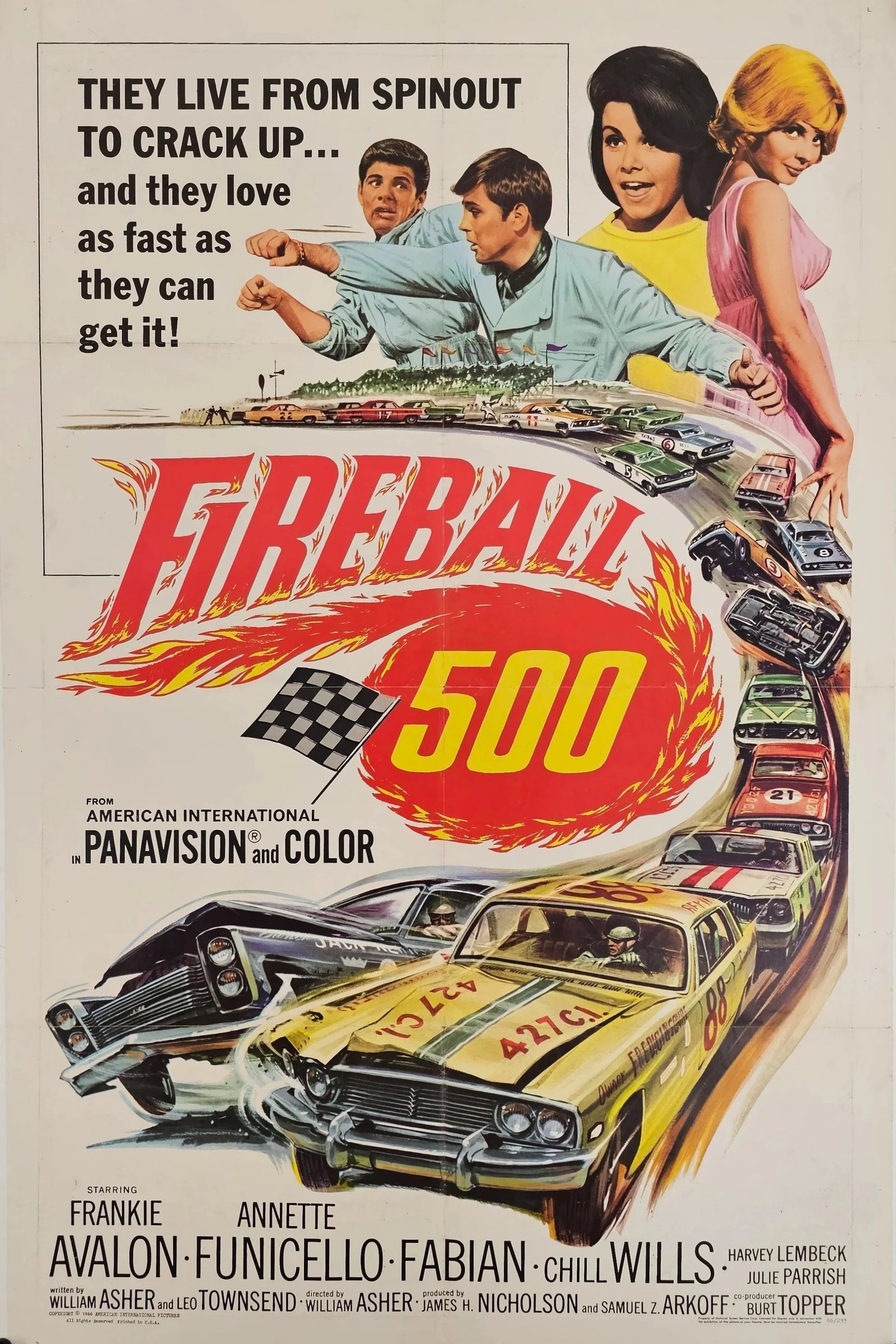 Fireball 500 - Original Vintage Poster