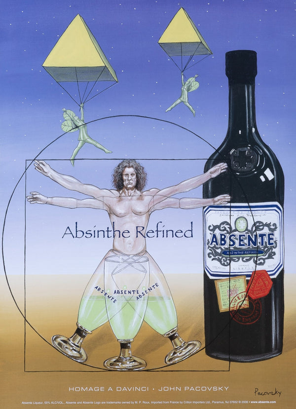 Homage to Davinci, Absinthe - Original Vintage Poster