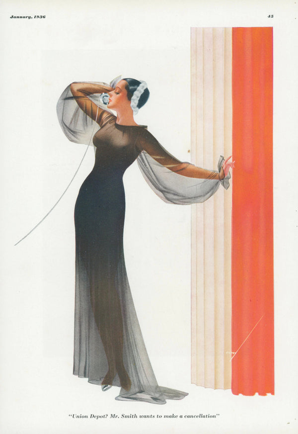 George Petty Pin-Up 58 - Original Vintage Illustration