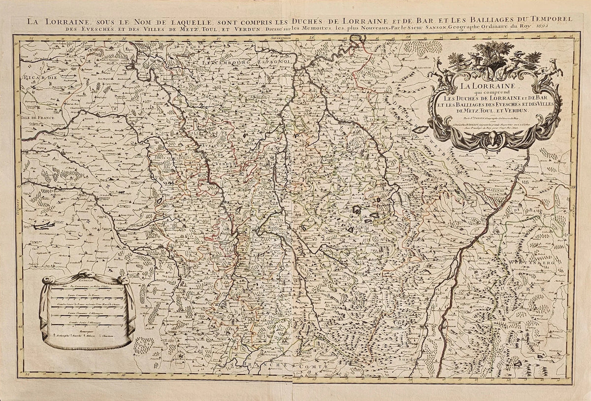 Le Comté d'Artois, France - Original Vintage Map