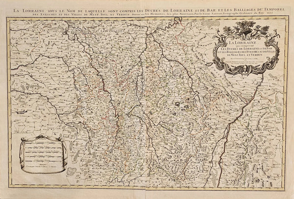 Le Comté d'Artois, France - Original Vintage Map