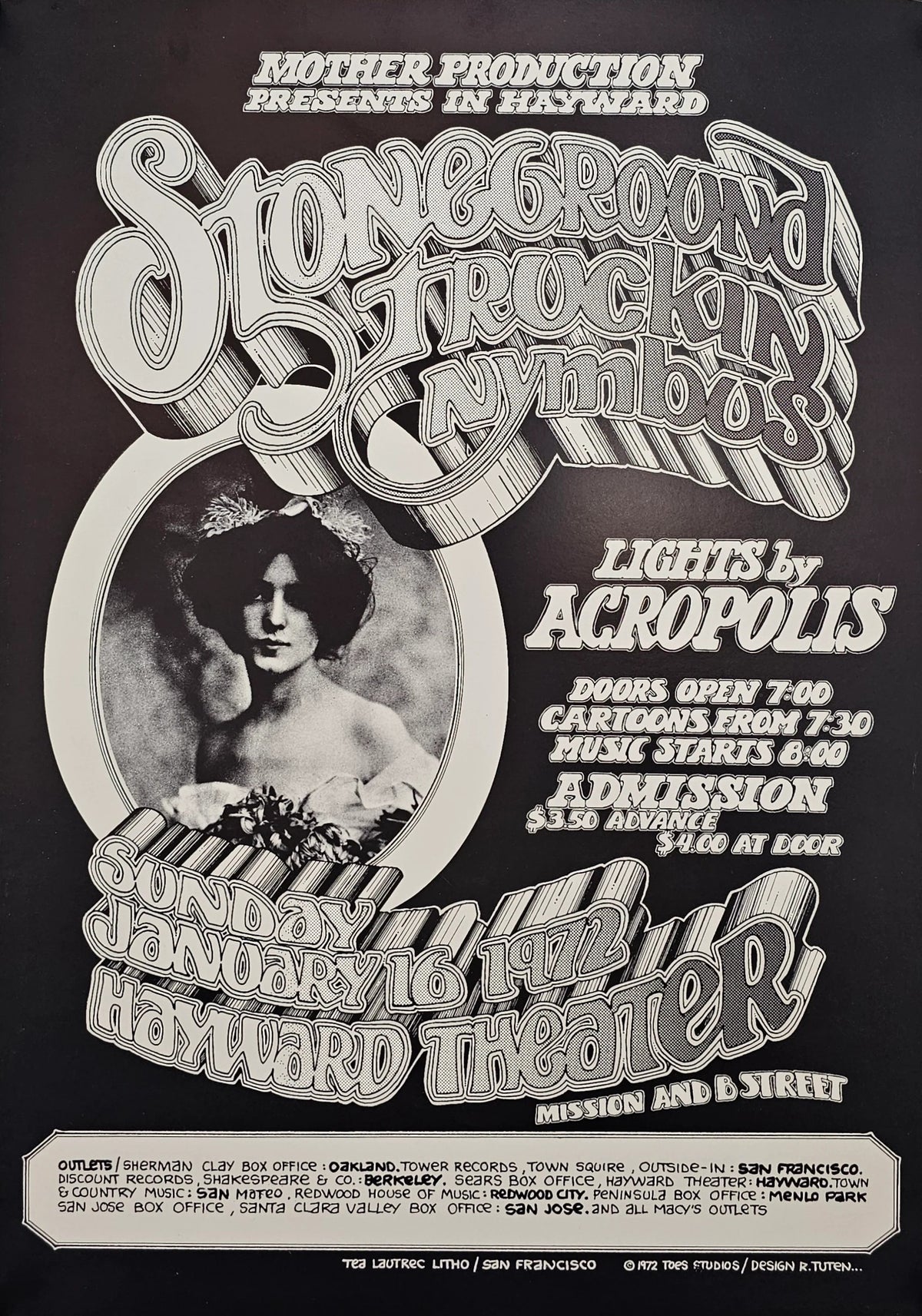 Stoneground by Randy Tuten - Original Vintage Poster