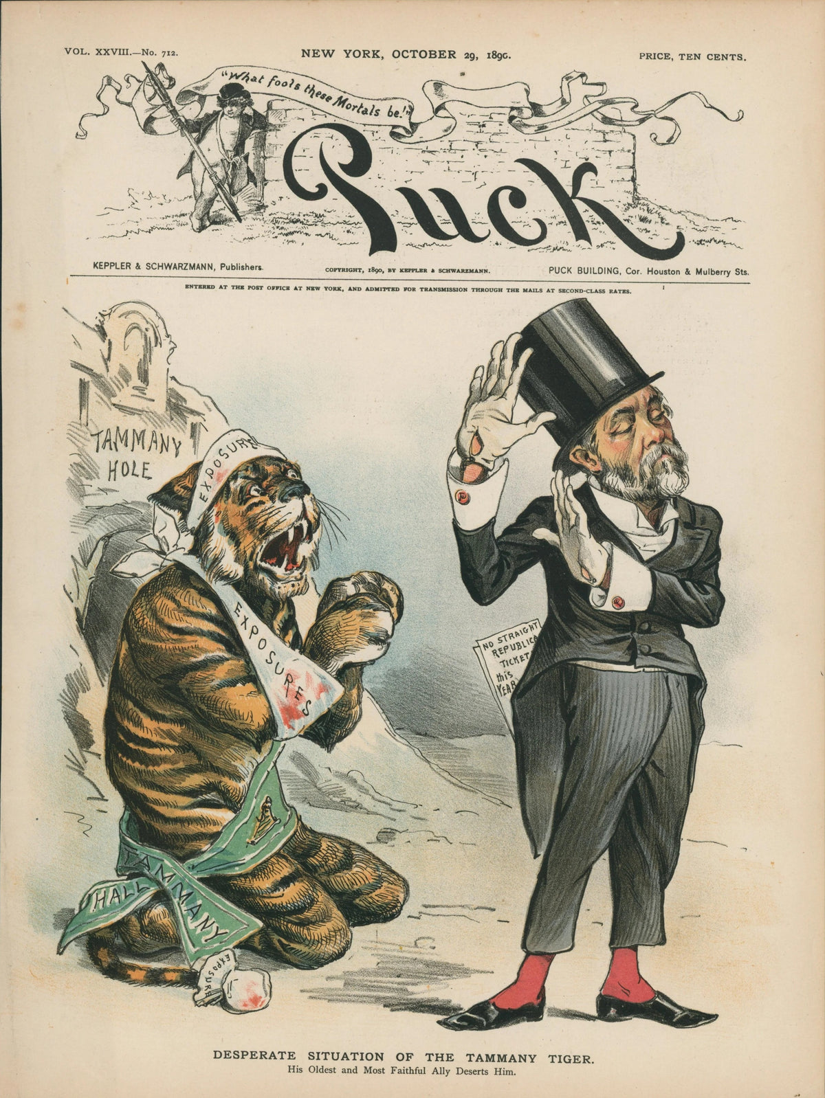 Puck Cover 1 - Original Vintage Cover Art:
