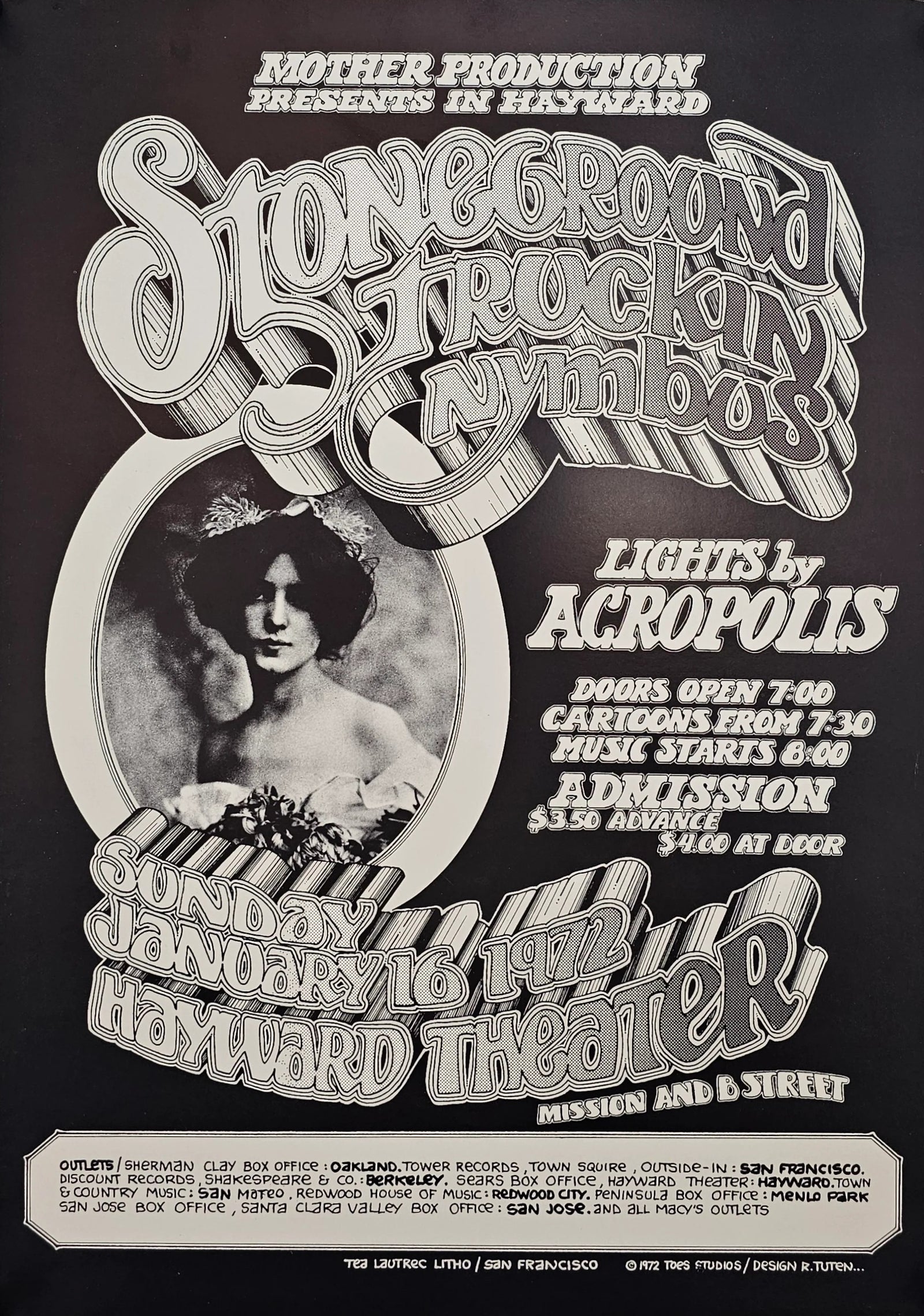 Stoneground by Randy Tuten - Original Vintage Poster