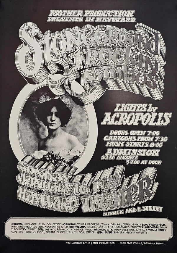 Stoneground by Randy Tuten - Original Vintage Poster