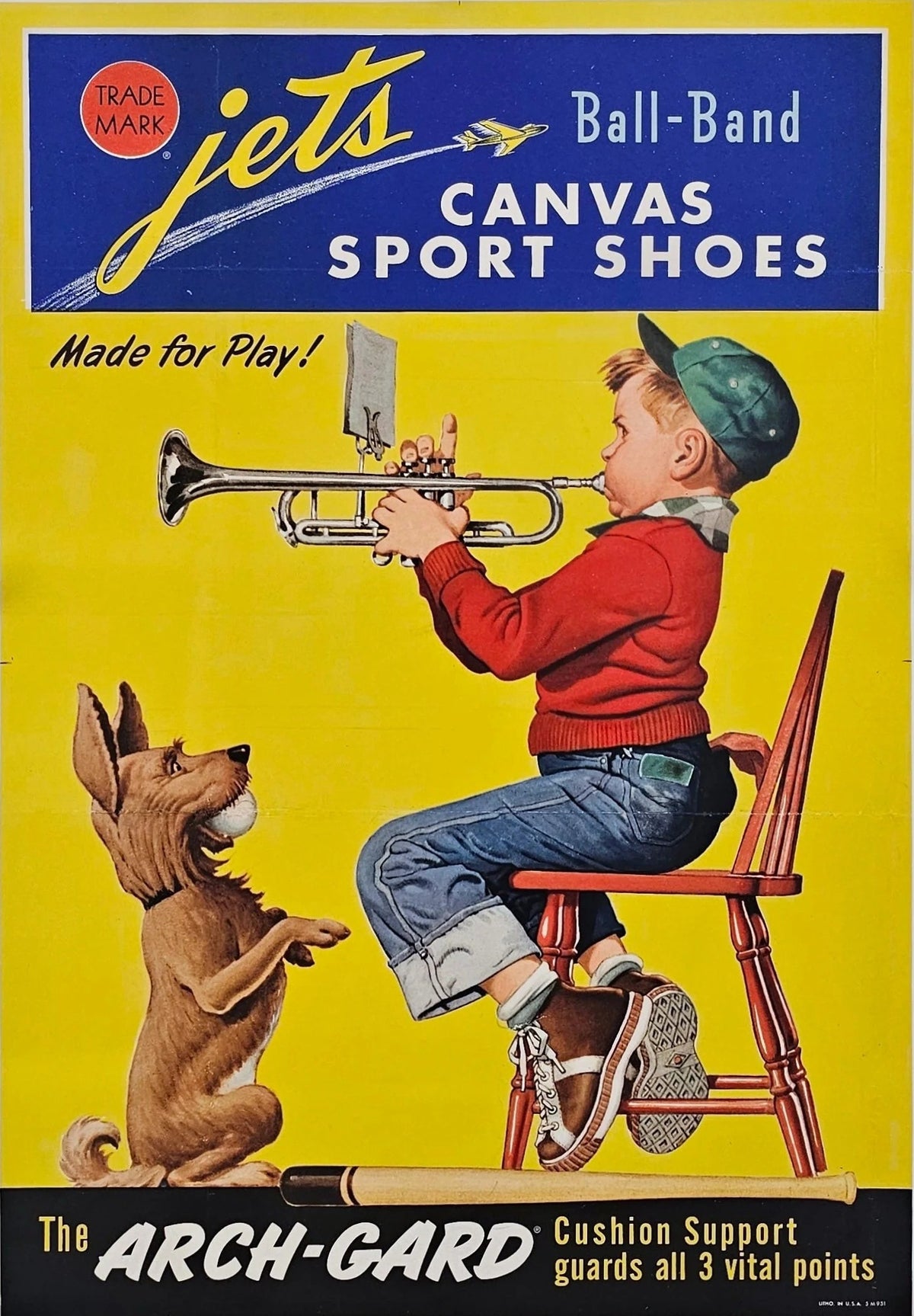 Ball-Band Sport Shoes - Original Vintage Poster