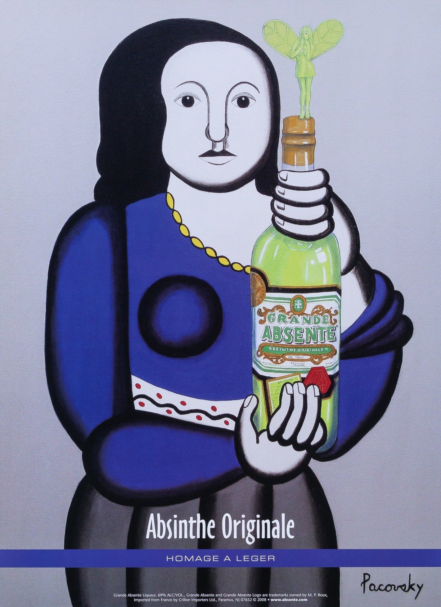 Absinthe Originale, Homage to Léger - Original Vintage Poster