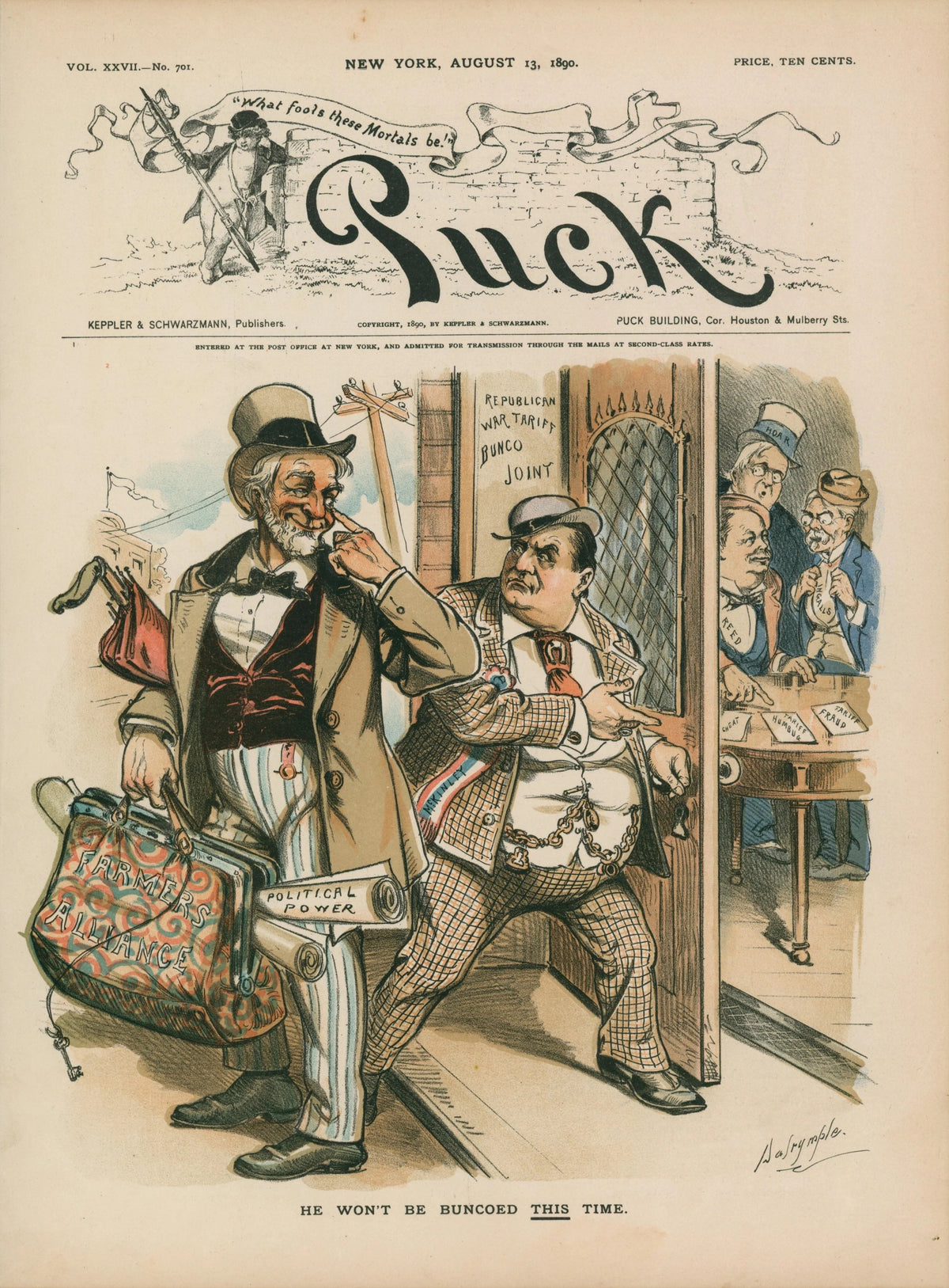 Puck Cover 40 - Original Vintage Cover Art: