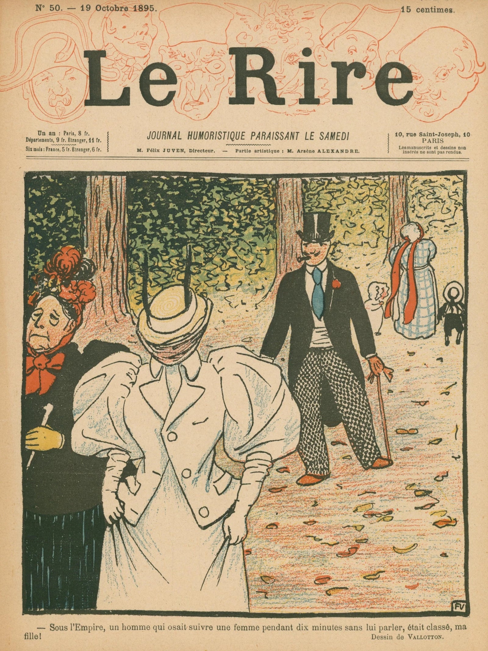 Under the Empire, Le Rire - Original Vintage Cover Art: