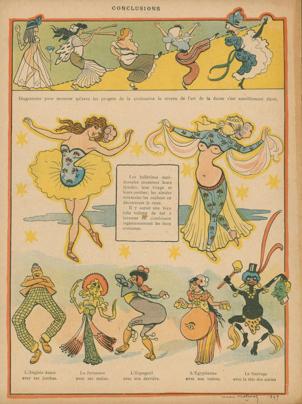The Art of Dance, Le Rire - Original Vintage Illustration
