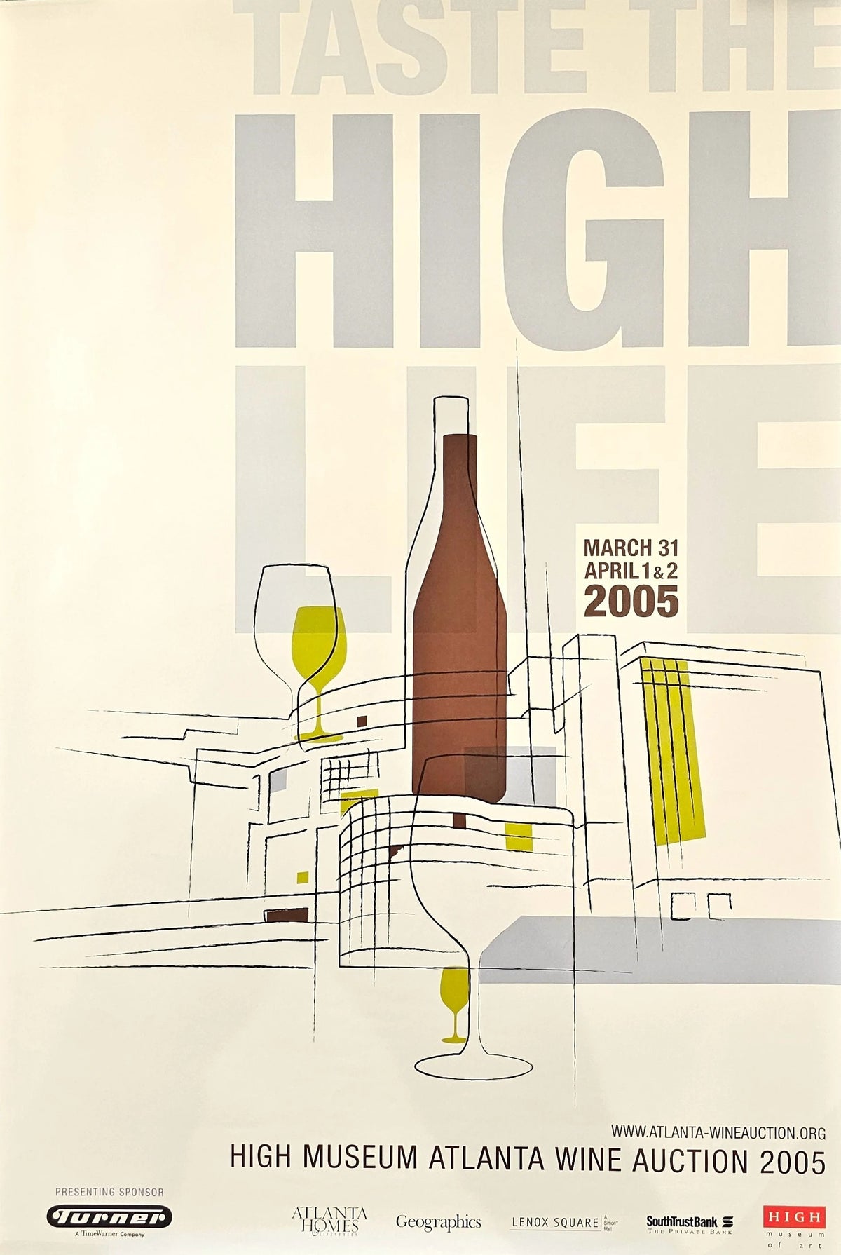 Taste the High Life, High Museum Atlanta - Original Vintage Poster