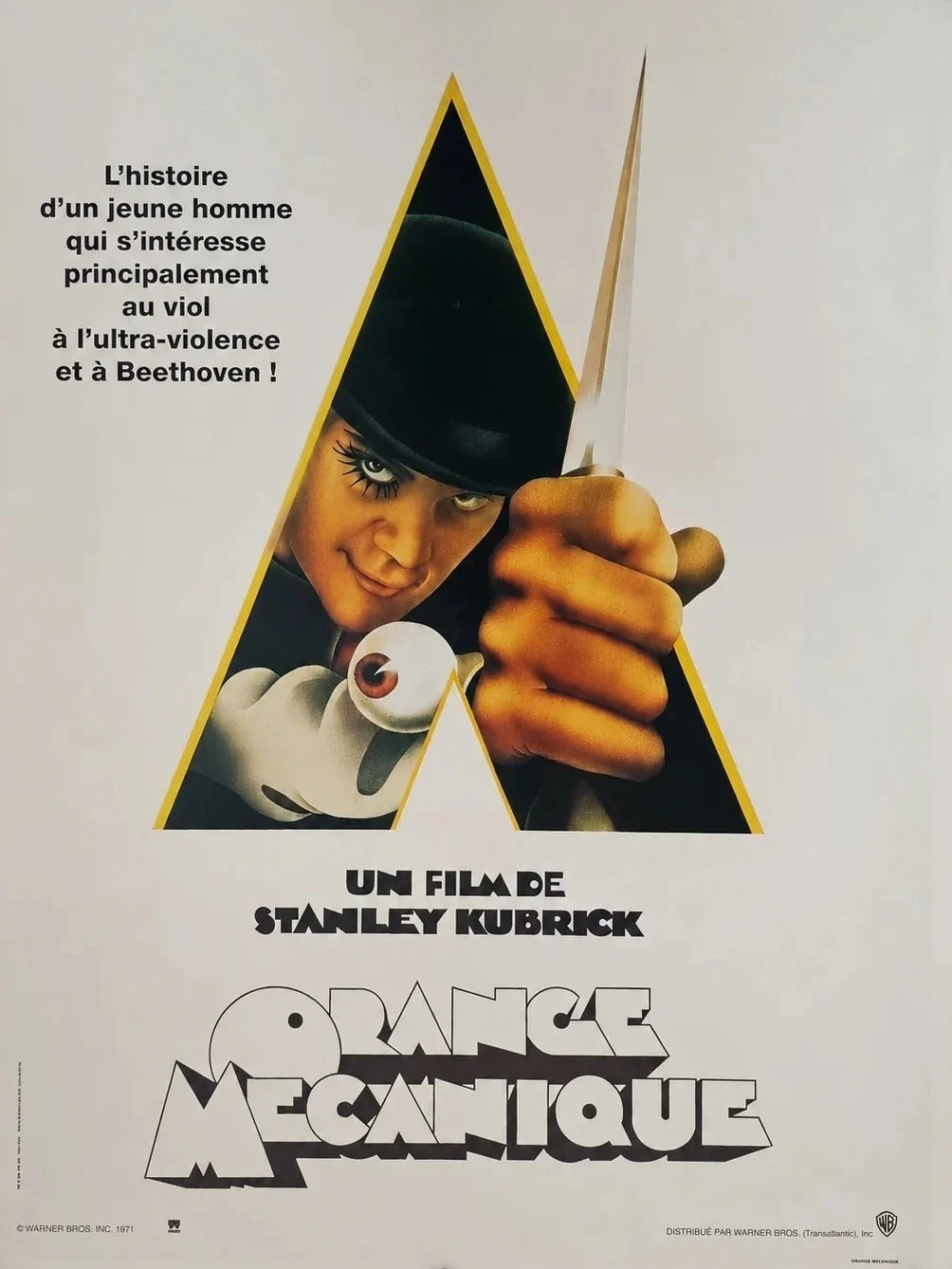 Clockwork Orange, French Release - Original Vintage Poster