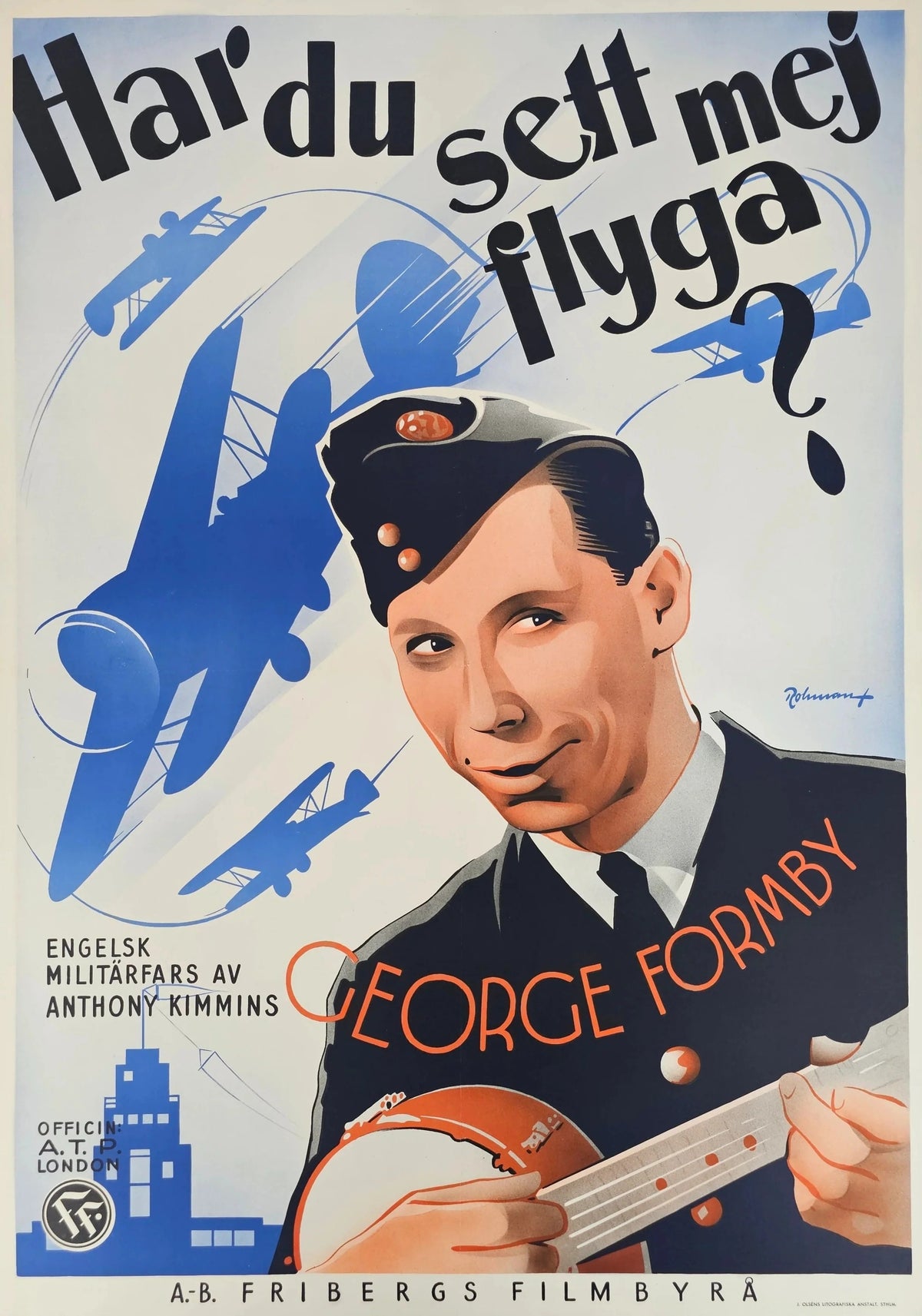 It's in the Air, Swedish Release - Original Vintage Poster