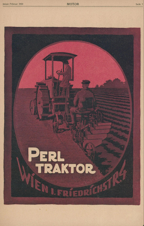Perl Tractors - Original Vintage Ad: