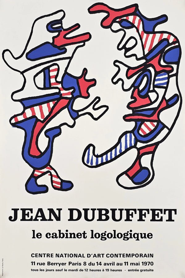 Le Cabinet Logologique by Jean Dubuffet - Original Vintage Poster