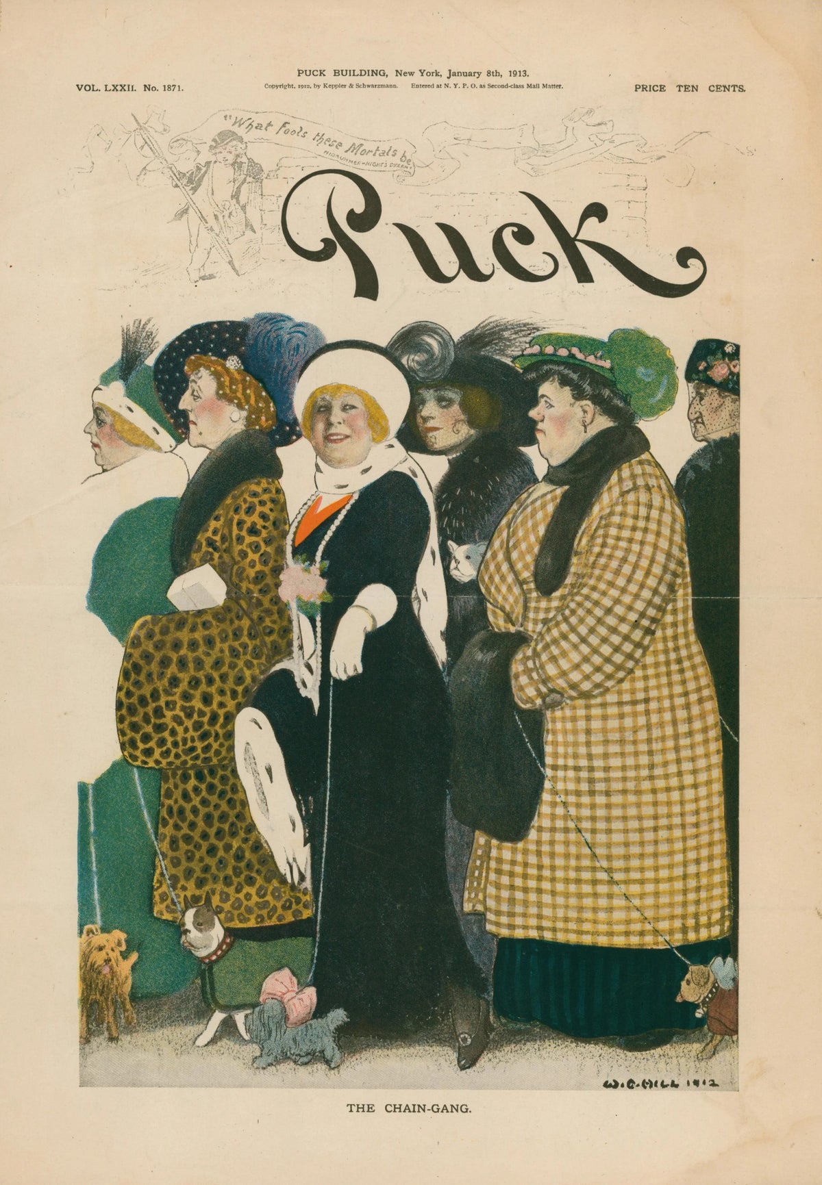 Puck Cover 18 - Original Vintage Cover Art: