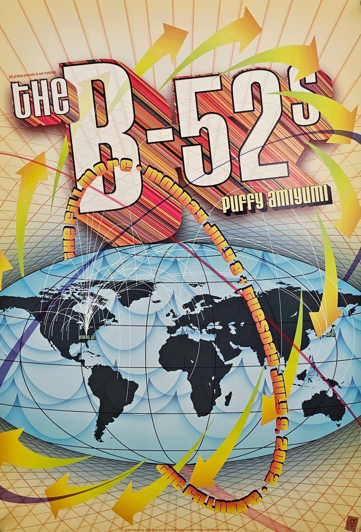 B-52's by Rex Ray (F-529) - Original Vintage Poster