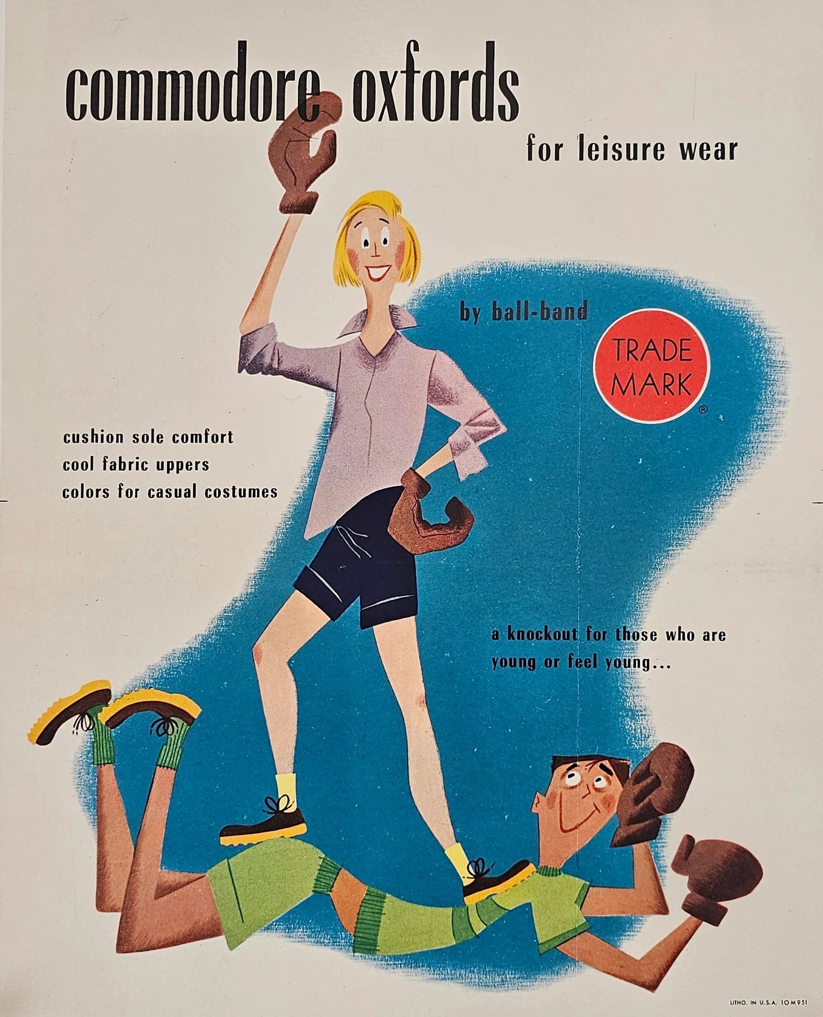 Commodore Oxfords - Original Vintage Poster