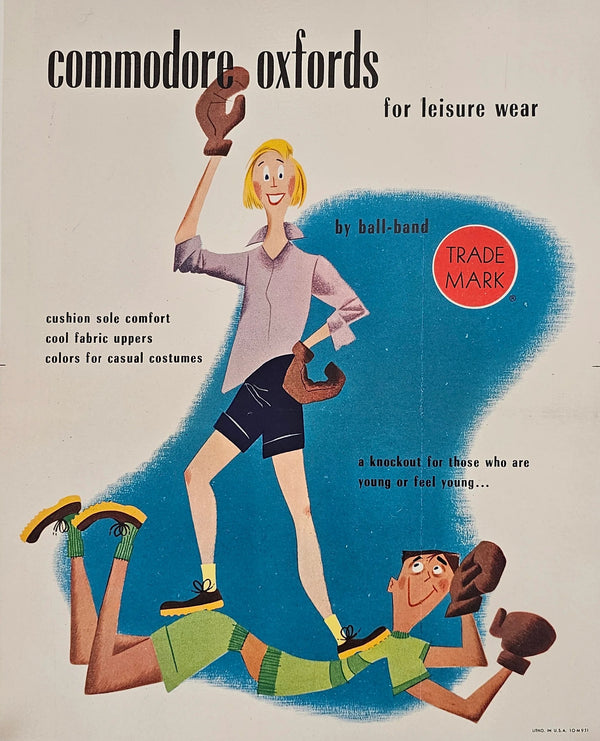 Commodore Oxfords - Original Vintage Poster