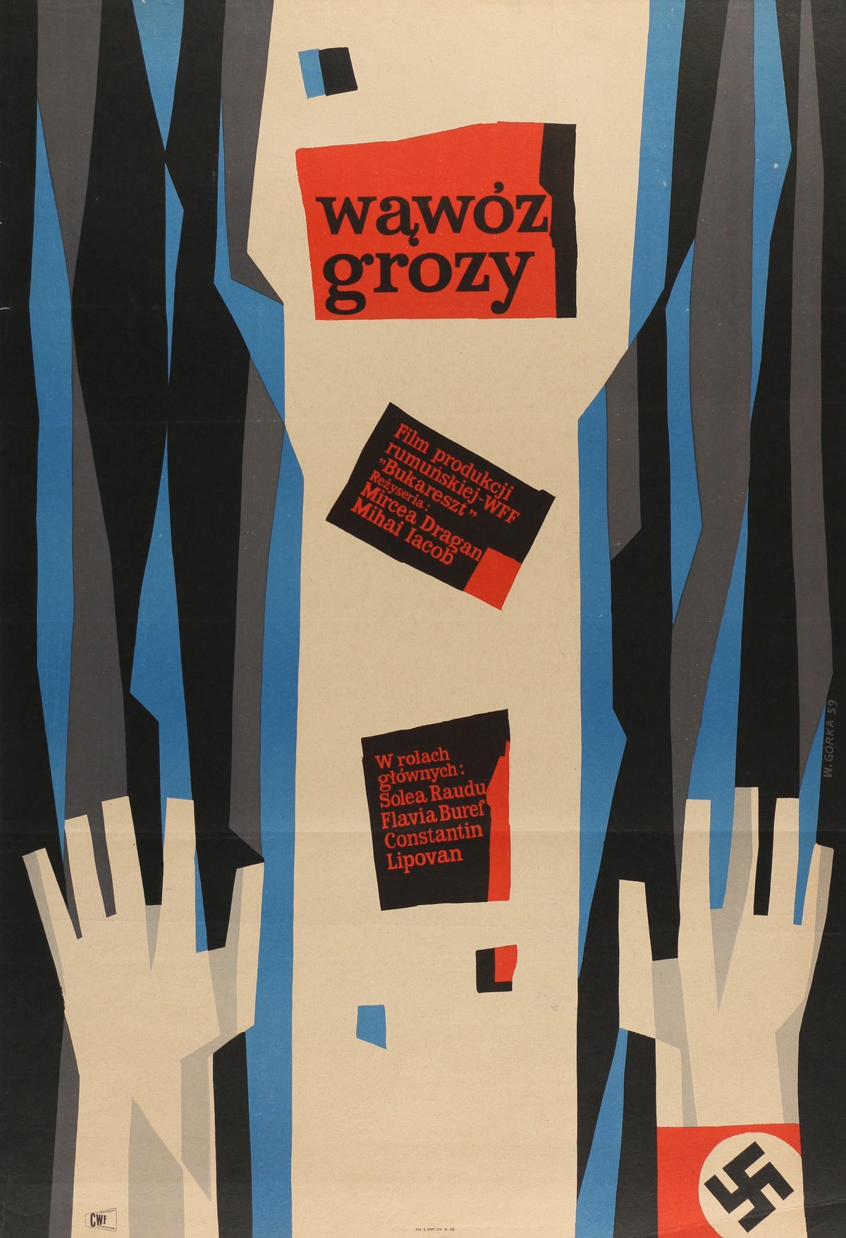 DINCOLO DE BRAZI Polish 23x34 1959 - Original Vintage Poster