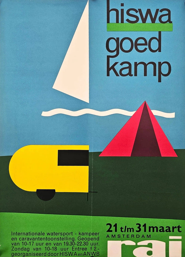 HISWA Goed Camp, Amsterdam - Original Vintage Poster