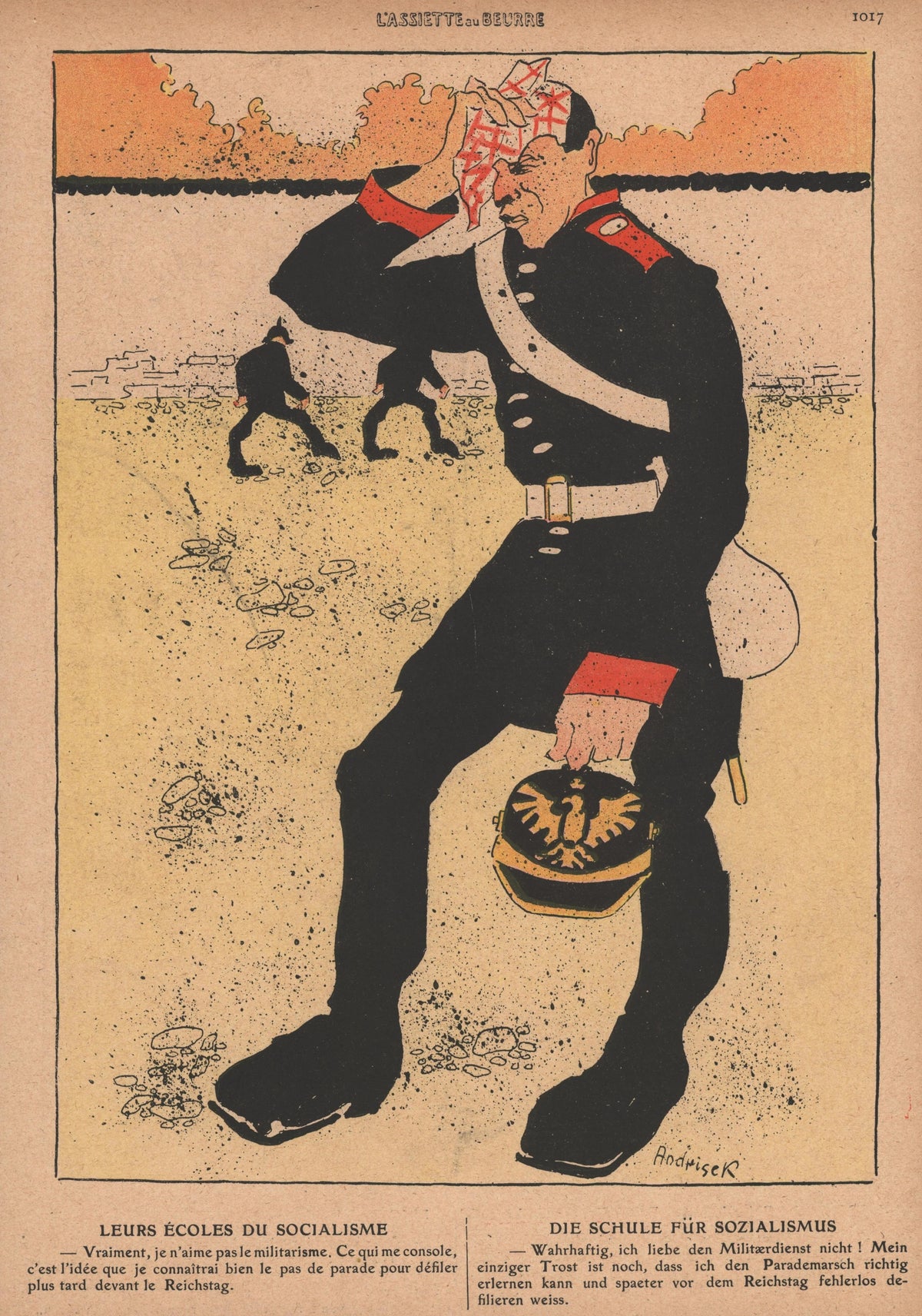 Their Schools of Socialism - Original Vintage Illustration