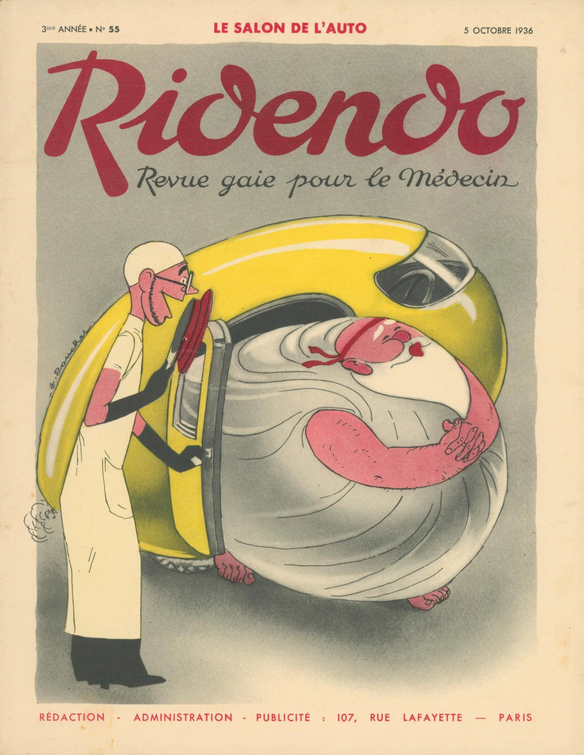 The Auto Show- Ridendo Magazine  - Original Vintage Publication: