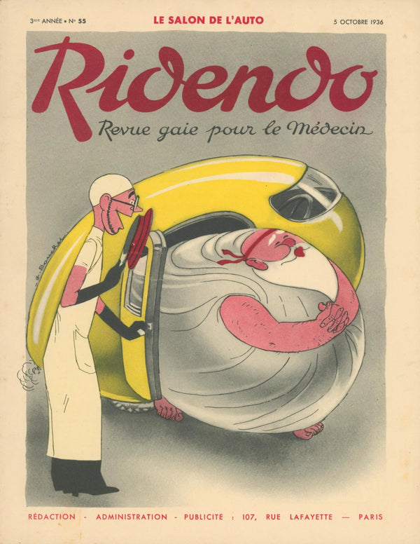 The Auto Show- Ridendo Magazine  - Original Vintage Publication: